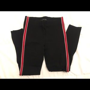 Zara sporty side stripe legging/pant